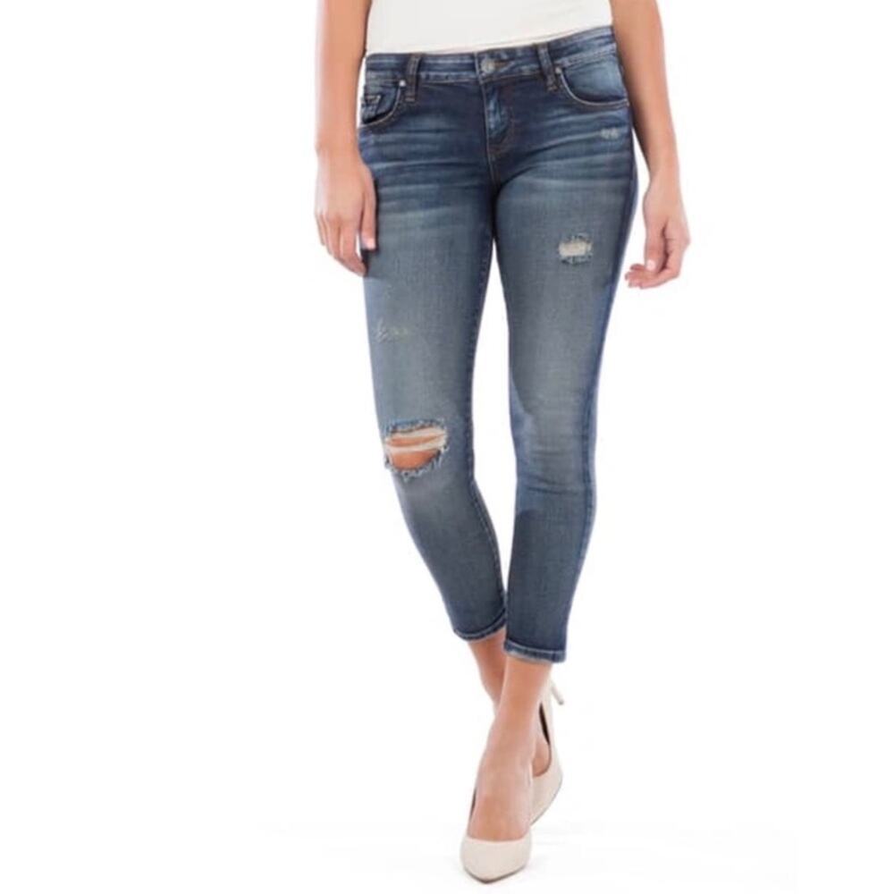 KUT FROM THE KLOTH Donna‎ Ankle Skinny Distressed Denim Jeans Sz. 2